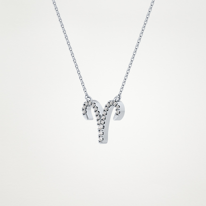 0.98 CT Moissanite Aries Necklace in 14K or 18K Solid Gold – DEF Color, VVS Clarity