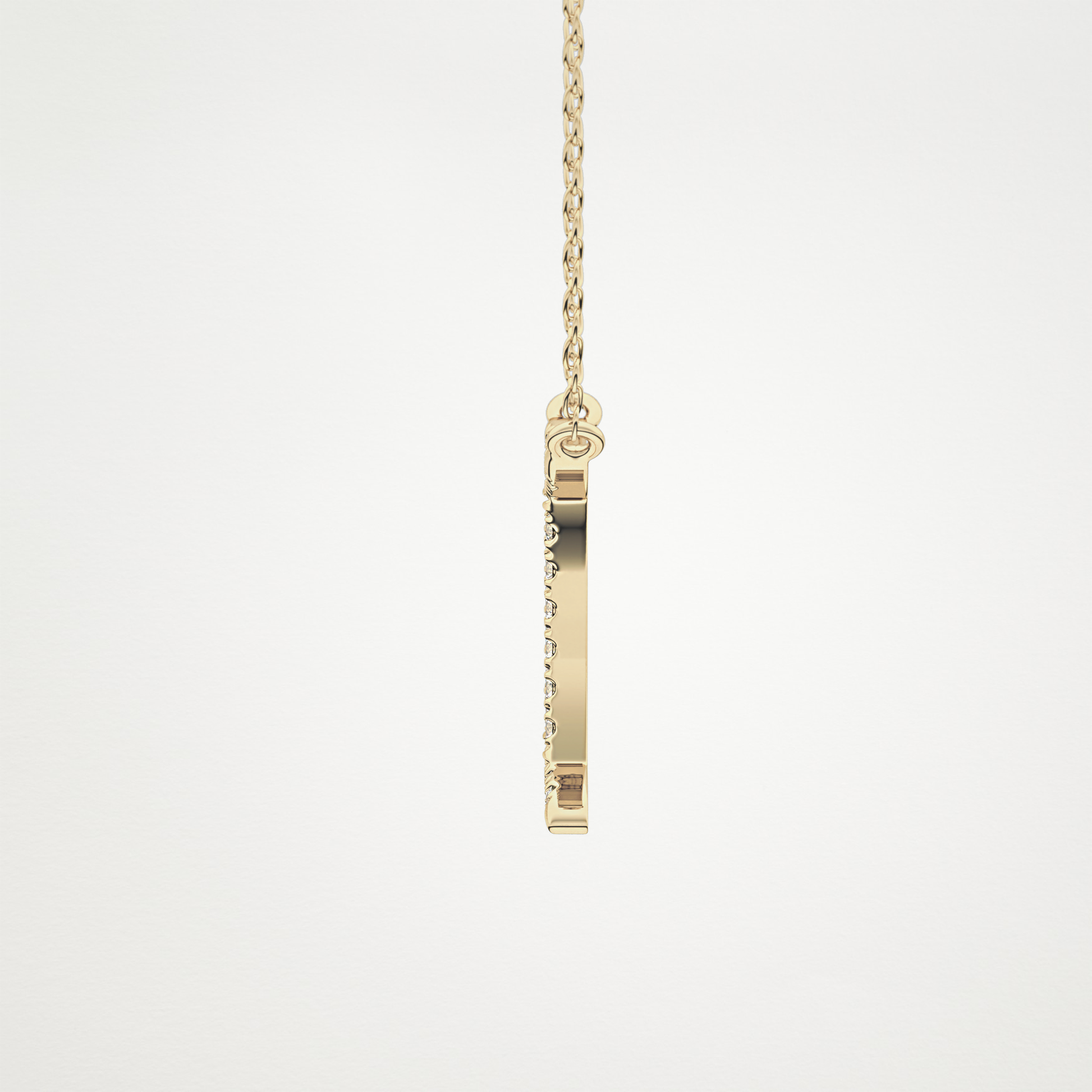 0.13 CT Moissanite Gemini Necklace in 14K or 18K Solid Gold – DEF Color, VVS Clarity