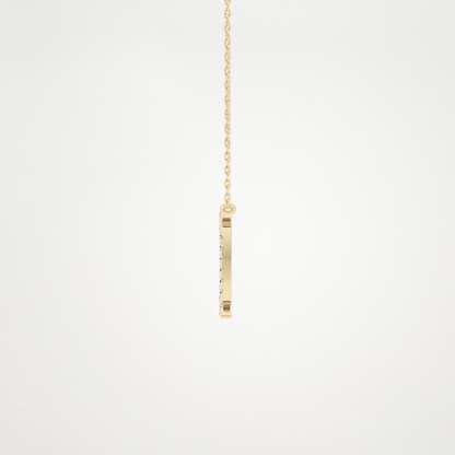 0.13 CT Moissanite Gemini Necklace in 14K or 18K Solid Gold – DEF Color, VVS Clarity