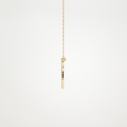 0.14 CT Moissanite Leo Necklace in 14K or 18K Solid Gold – DEF Color, VVS Clarity