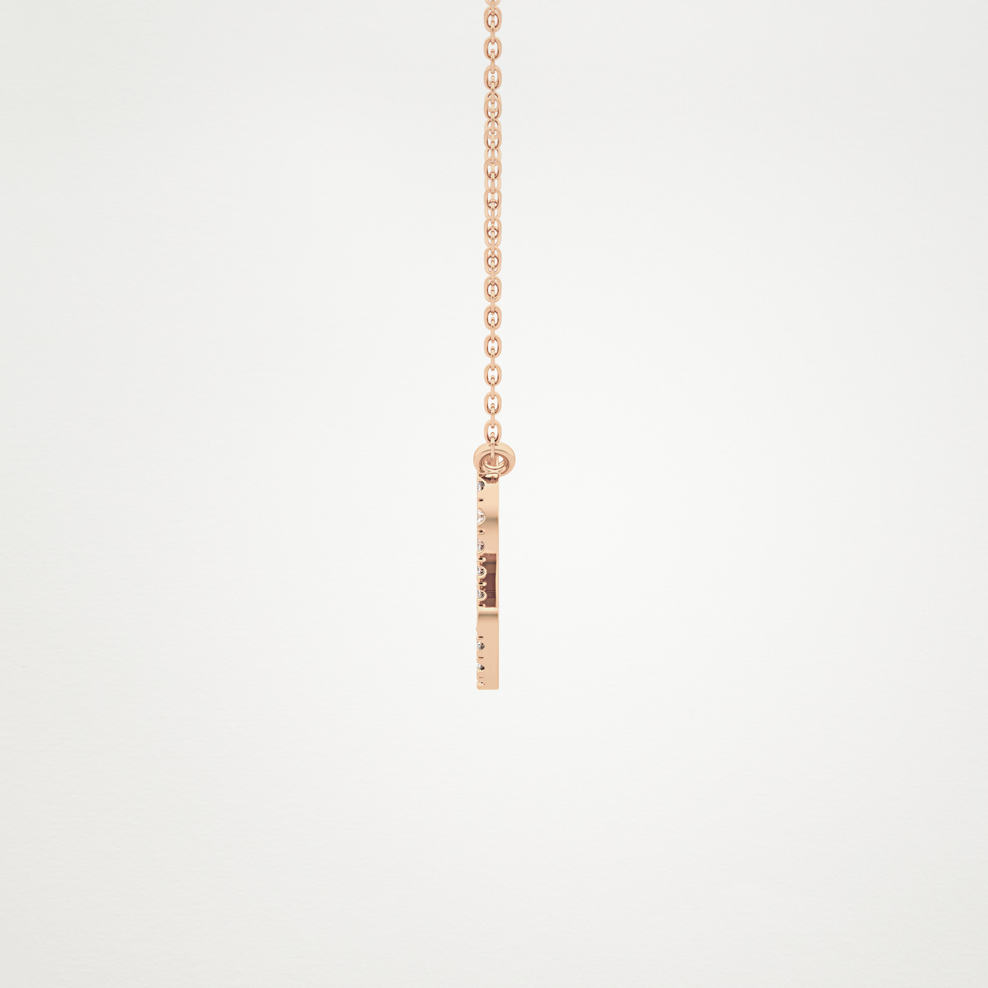 0.14 CT Moissanite Leo Necklace in 14K or 18K Solid Gold – DEF Color, VVS Clarity