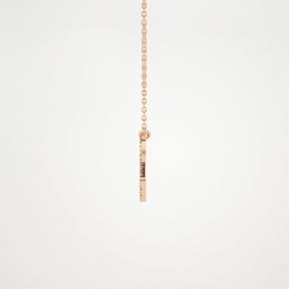 0.14 CT Moissanite Leo Necklace in 14K or 18K Solid Gold – DEF Color, VVS Clarity