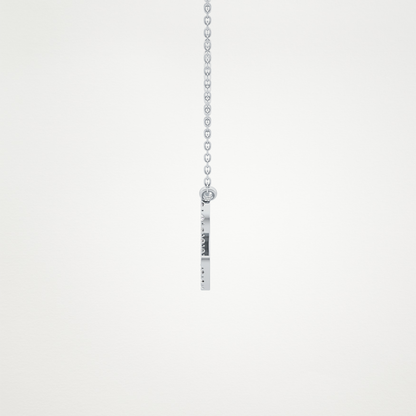 0.14 CT Moissanite Leo Necklace in 14K or 18K Solid Gold – DEF Color, VVS Clarity