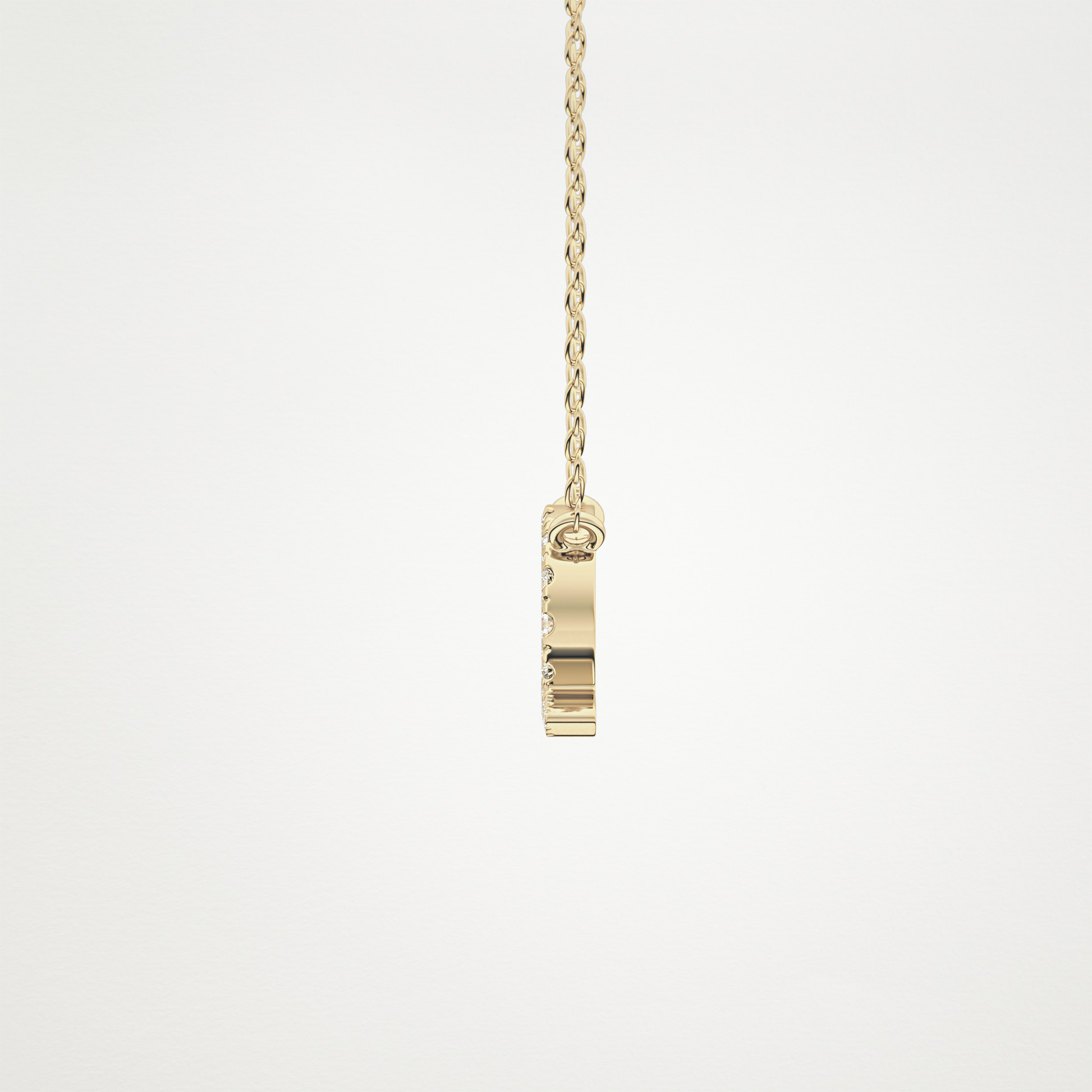 0.101 CT Moissanite Libra Necklace in 14K or 18K Solid Gold – DEF Color, VVS Clarity