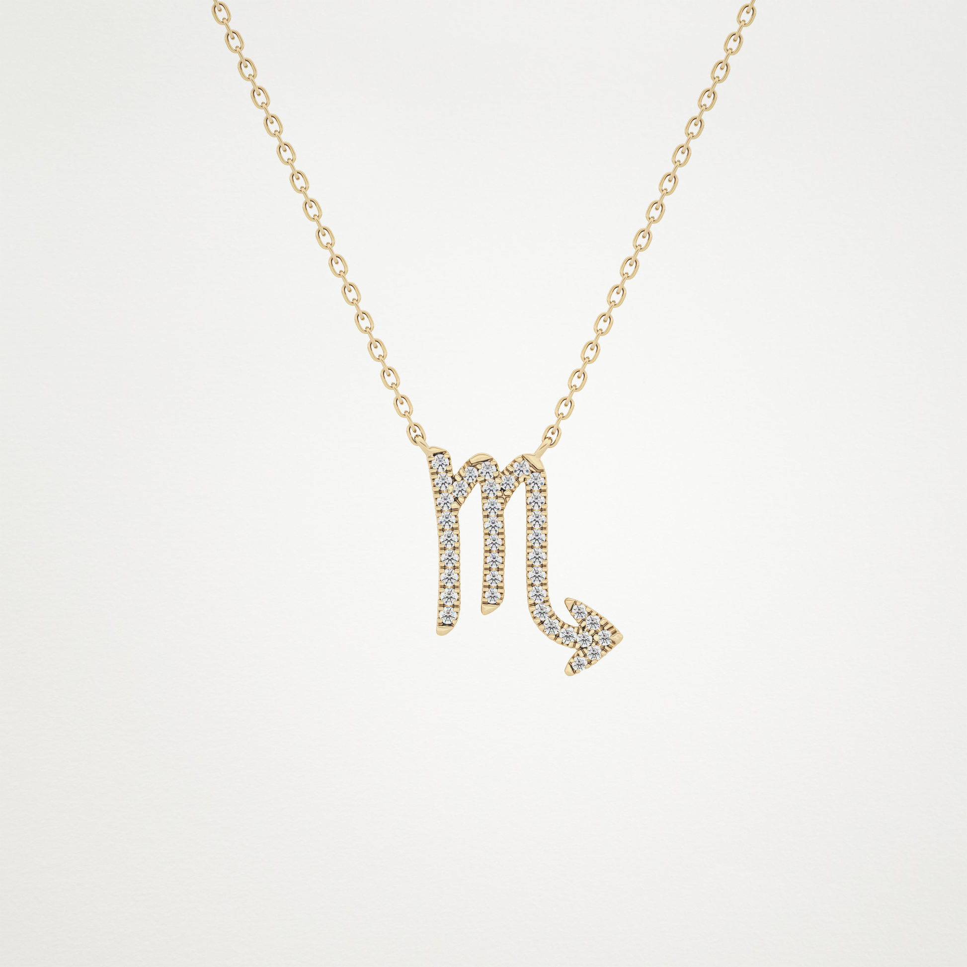 0.93 CT Moissanite Virgo Necklace in 14K or 18K Solid Gold – DEF Color, VVS Clarity