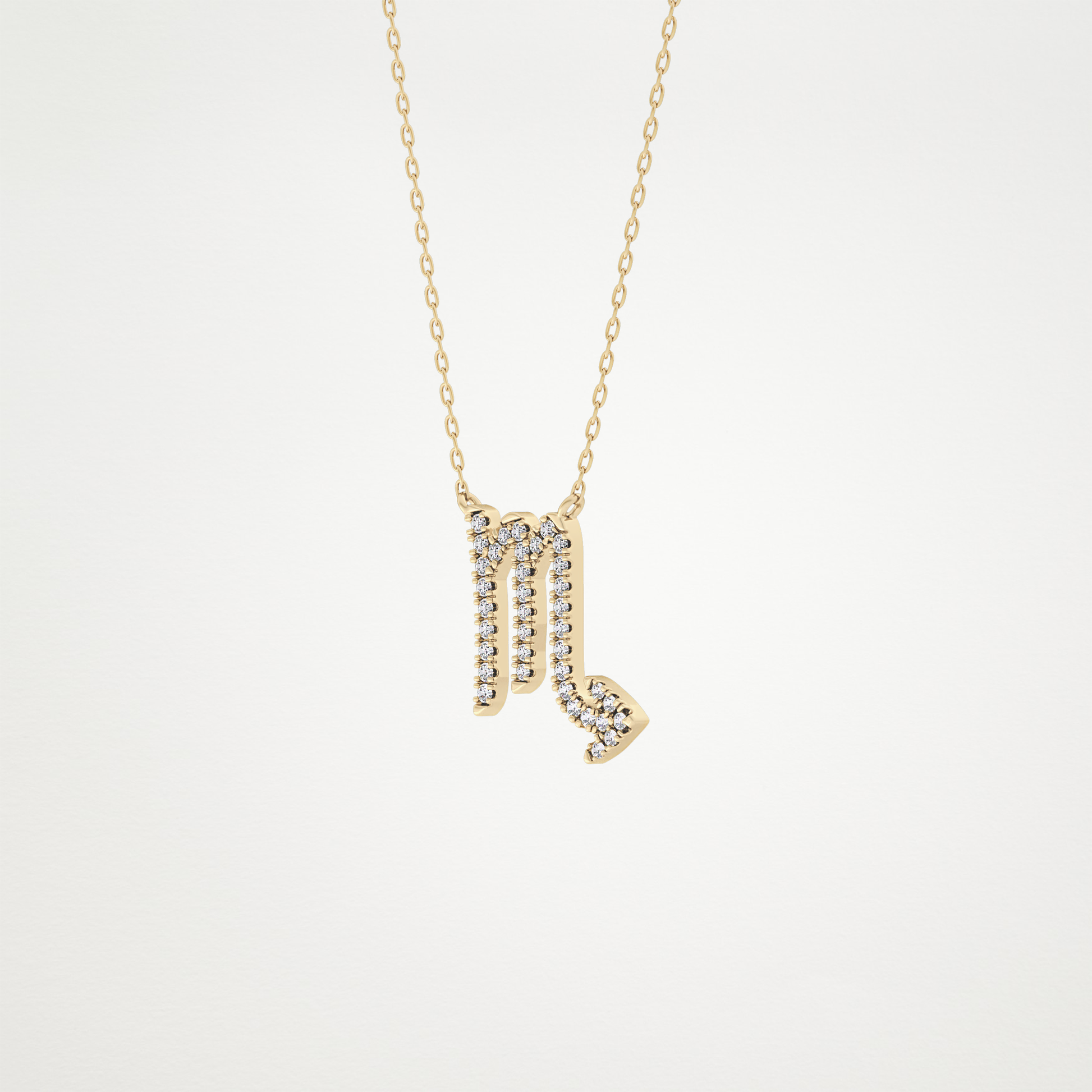 0.93 CT Moissanite Virgo Necklace in 14K or 18K Solid Gold – DEF Color, VVS Clarity