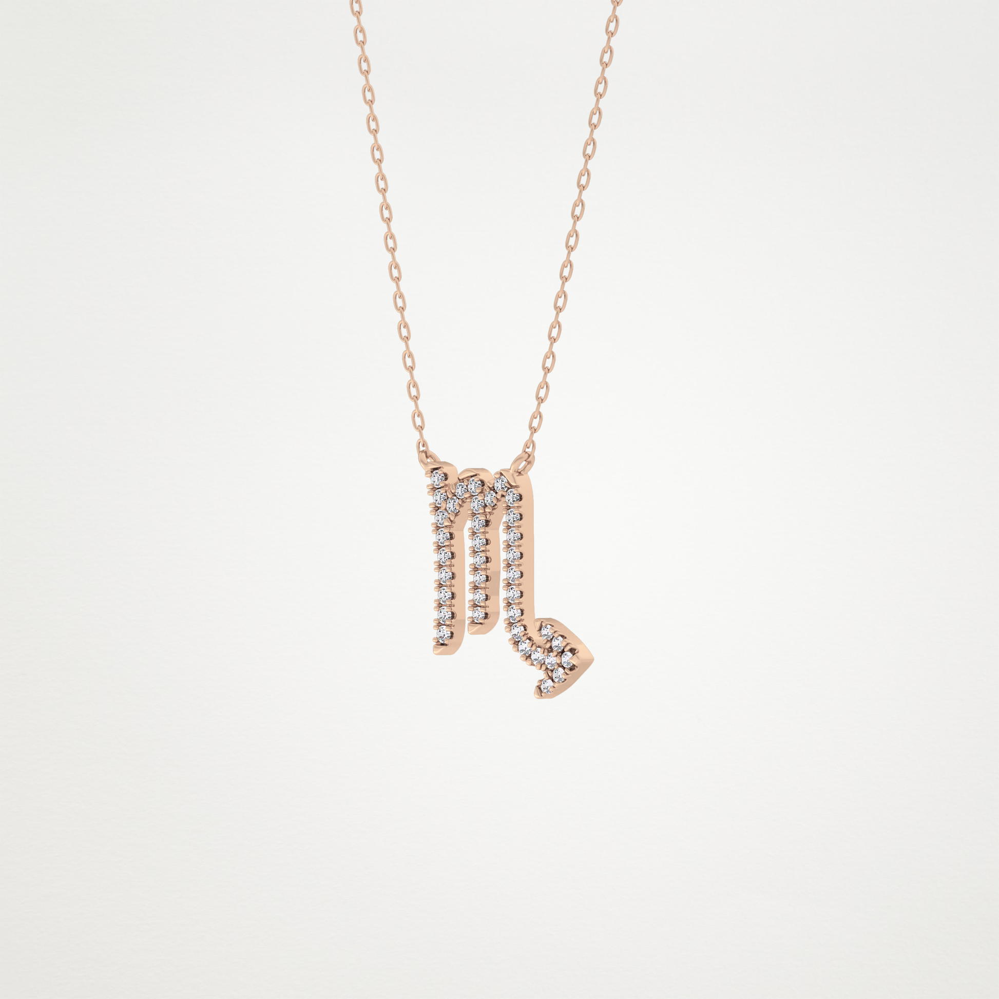 0.93 CT Moissanite Virgo Necklace in 14K or 18K Solid Gold – DEF Color, VVS Clarity