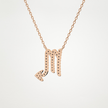 0.93 CT Moissanite Virgo Necklace in 14K or 18K Solid Gold – DEF Color, VVS Clarity