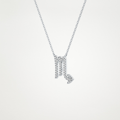 0.93 CT Moissanite Virgo Necklace in 14K or 18K Solid Gold – DEF Color, VVS Clarity
