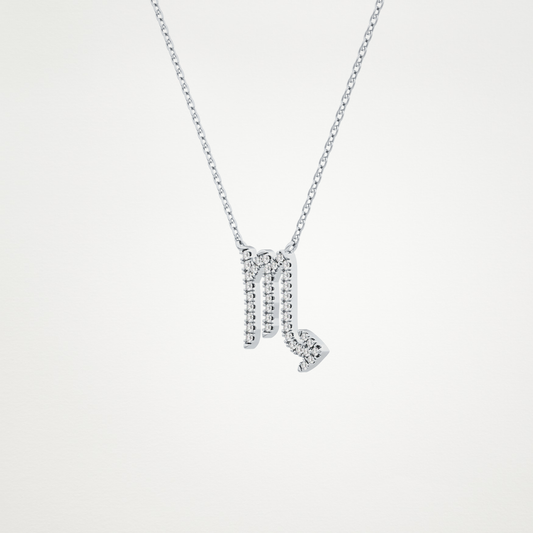 0.93 CT Moissanite Virgo Necklace in 14K or 18K Solid Gold – DEF Color, VVS Clarity