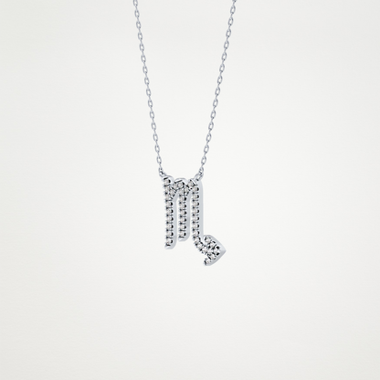 0.93 CT Moissanite Virgo Necklace in 14K or 18K Solid Gold – DEF Color, VVS Clarity