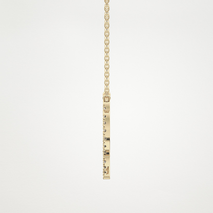 0.204 CT Moissanite Virgo Necklace in 14K or 18K Solid Gold – DEF Color, VVS Clarity