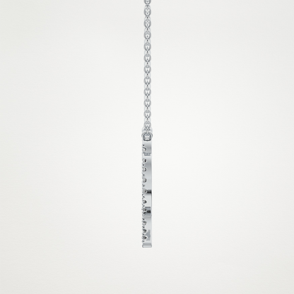0.204 CT Moissanite Virgo Necklace in 14K or 18K Solid Gold – DEF Color, VVS Clarity