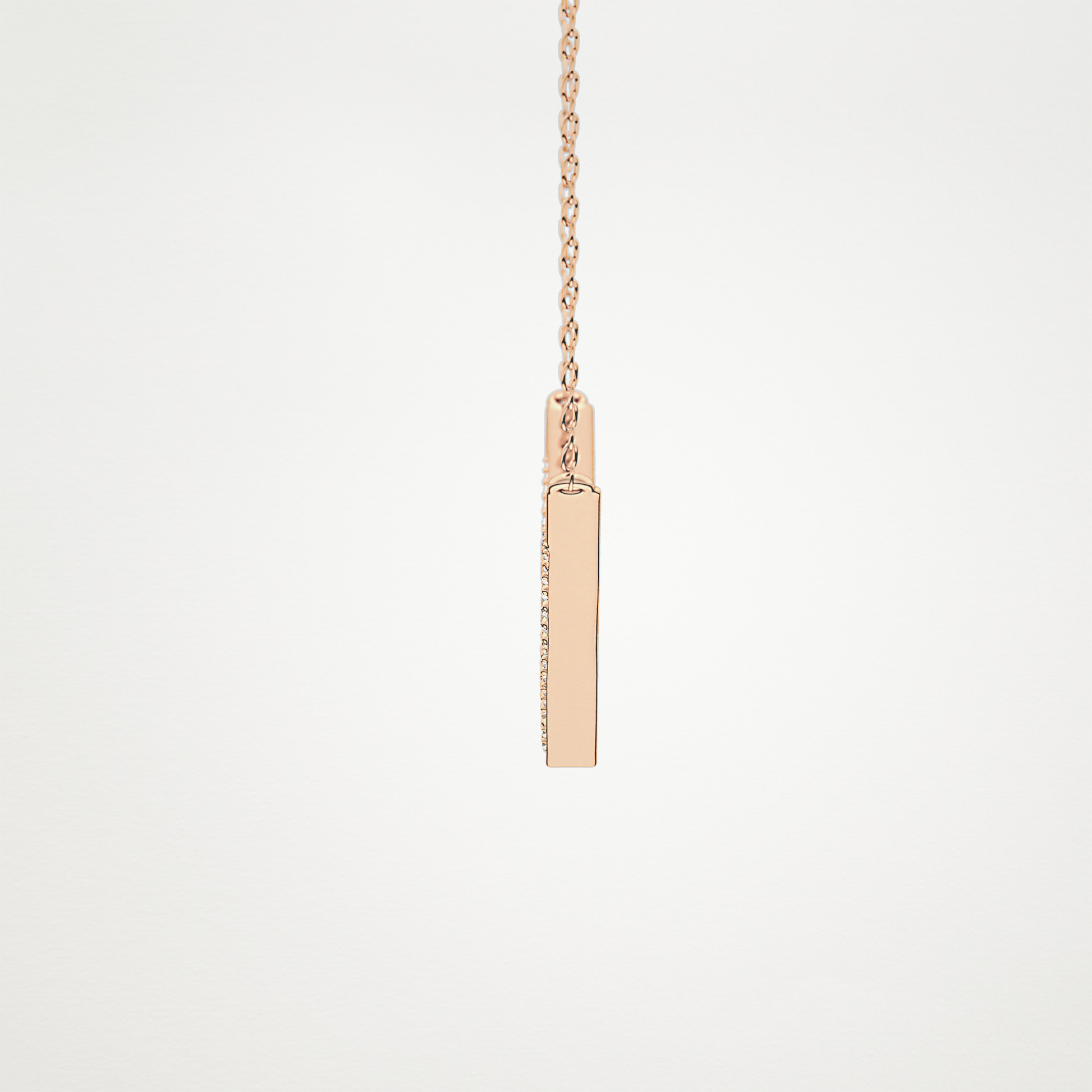 0.272 CT Moissanite V Elongated Shape Necklace in 14K or 18K Solid Gold – DEF Color, VVS Clarity