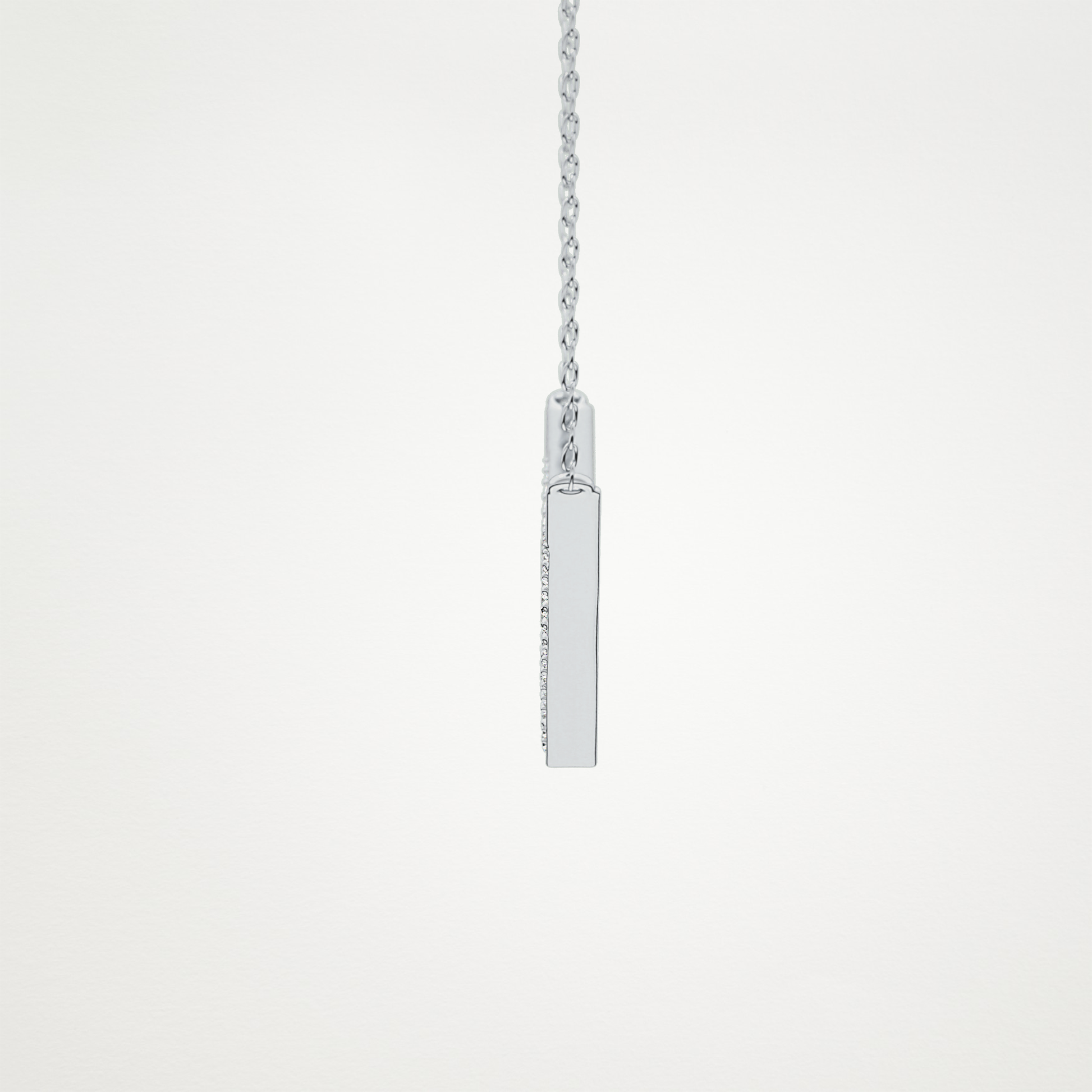 0.272 CT Moissanite V Elongated Shape Necklace in 14K or 18K Solid Gold – DEF Color, VVS Clarity