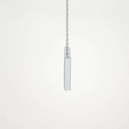 0.272 CT Moissanite V Elongated Shape Necklace in 14K or 18K Solid Gold – DEF Color, VVS Clarity