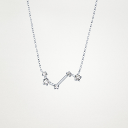 0.16 CT Moissanite Vein Necklace in 14K or 18K Solid Gold – DEF Color, VVS Clarity