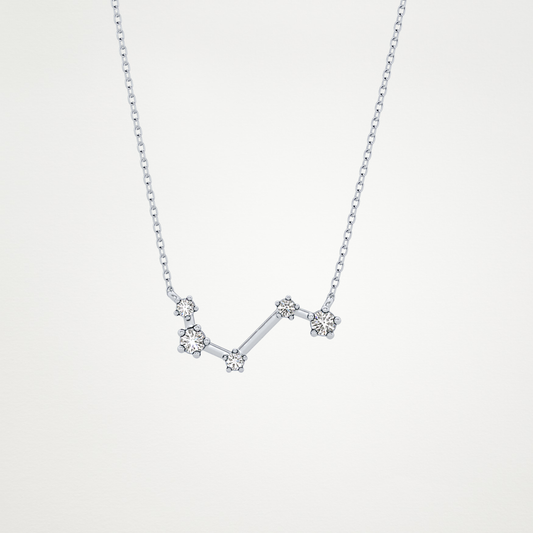 0.16 CT Moissanite Vein Necklace in 14K or 18K Solid Gold – DEF Color, VVS Clarity