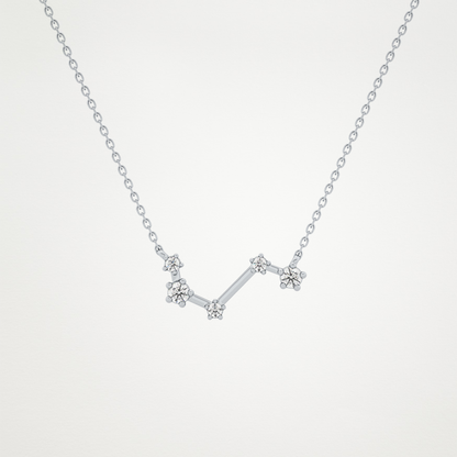 0.16 CT Moissanite Vein Necklace in 14K or 18K Solid Gold – DEF Color, VVS Clarity
