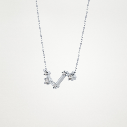 0.16 CT Moissanite Vein Necklace in 14K or 18K Solid Gold – DEF Color, VVS Clarity
