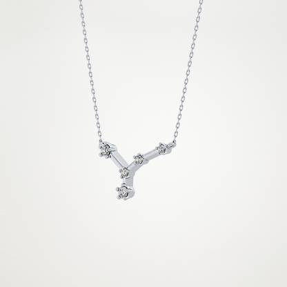 0.116 CT Moissanite Combined Necklace in 14K or 18K Solid Gold – DEF Color, VVS Clarity