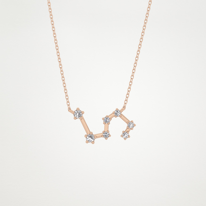 0.15 CT Moissanite Random Necklace in 14K or 18K Solid Gold – DEF Color, VVS Clarity