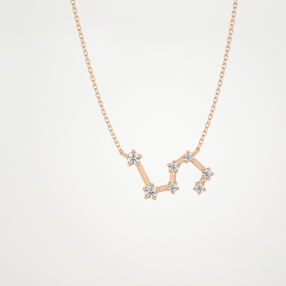0.15 CT Moissanite Random Necklace in 14K or 18K Solid Gold – DEF Color, VVS Clarity