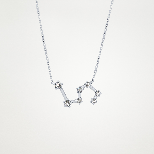 0.15 CT Moissanite Random Necklace in 14K or 18K Solid Gold – DEF Color, VVS Clarity