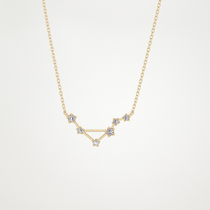 0.78 CT Moissanite Random Necklace in 14K or 18K Solid Gold – DEF Color, VVS Clarity