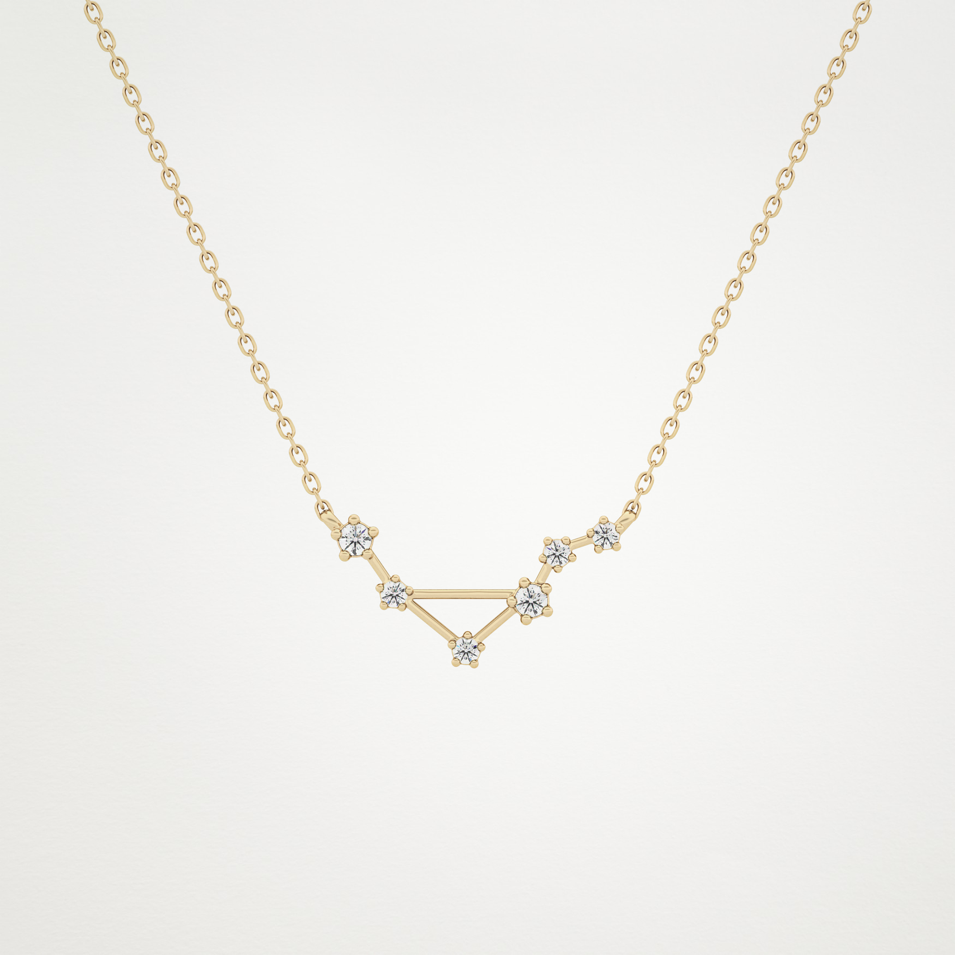 0.78 CT Moissanite Random Necklace in 14K or 18K Solid Gold – DEF Color, VVS Clarity