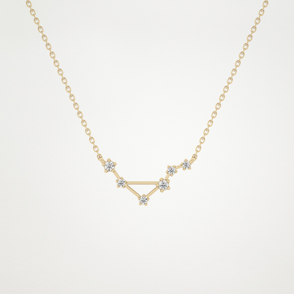 0.78 CT Moissanite Random Necklace in 14K or 18K Solid Gold – DEF Color, VVS Clarity