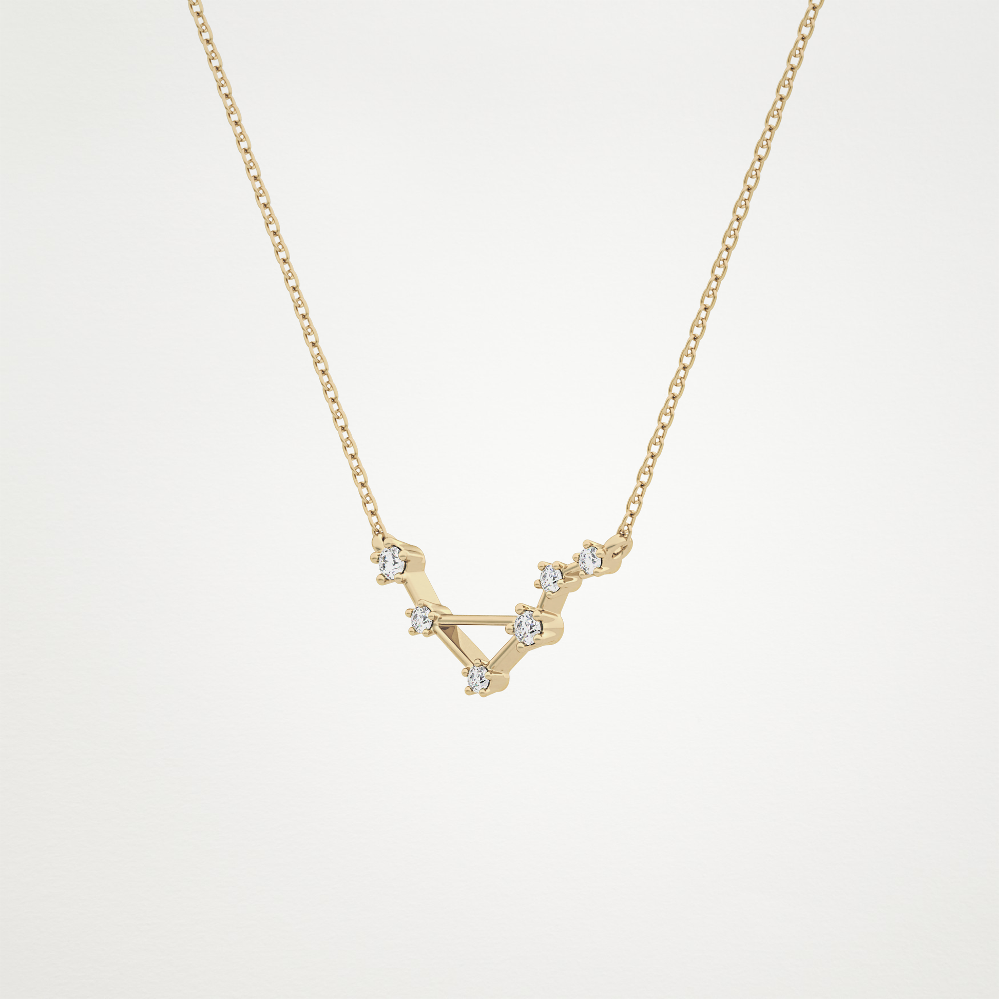 0.78 CT Moissanite Random Necklace in 14K or 18K Solid Gold – DEF Color, VVS Clarity
