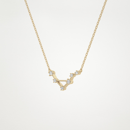 0.78 CT Moissanite Random Necklace in 14K or 18K Solid Gold – DEF Color, VVS Clarity