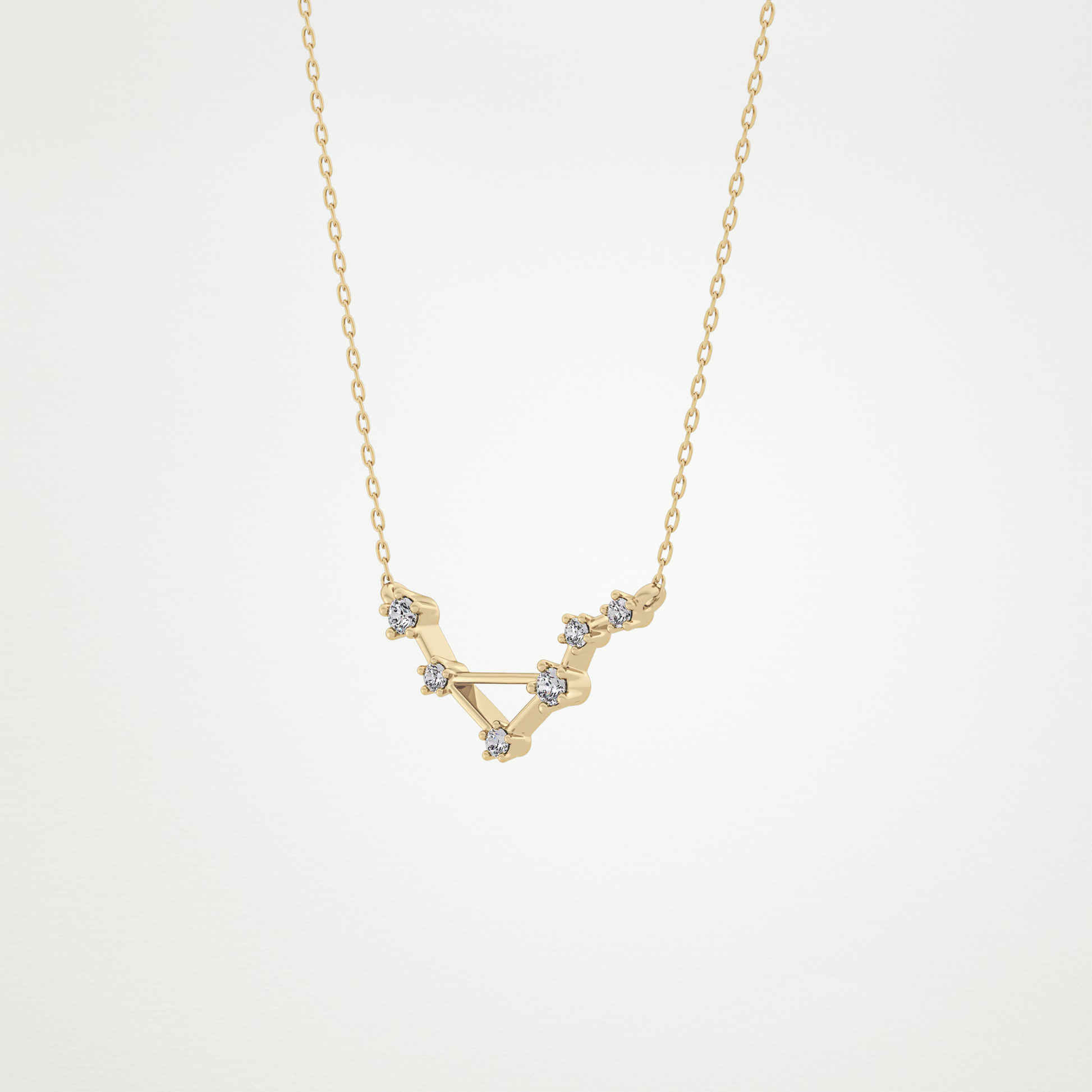 0.78 CT Moissanite Random Necklace in 14K or 18K Solid Gold – DEF Color, VVS Clarity