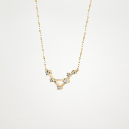 0.78 CT Moissanite Random Necklace in 14K or 18K Solid Gold – DEF Color, VVS Clarity