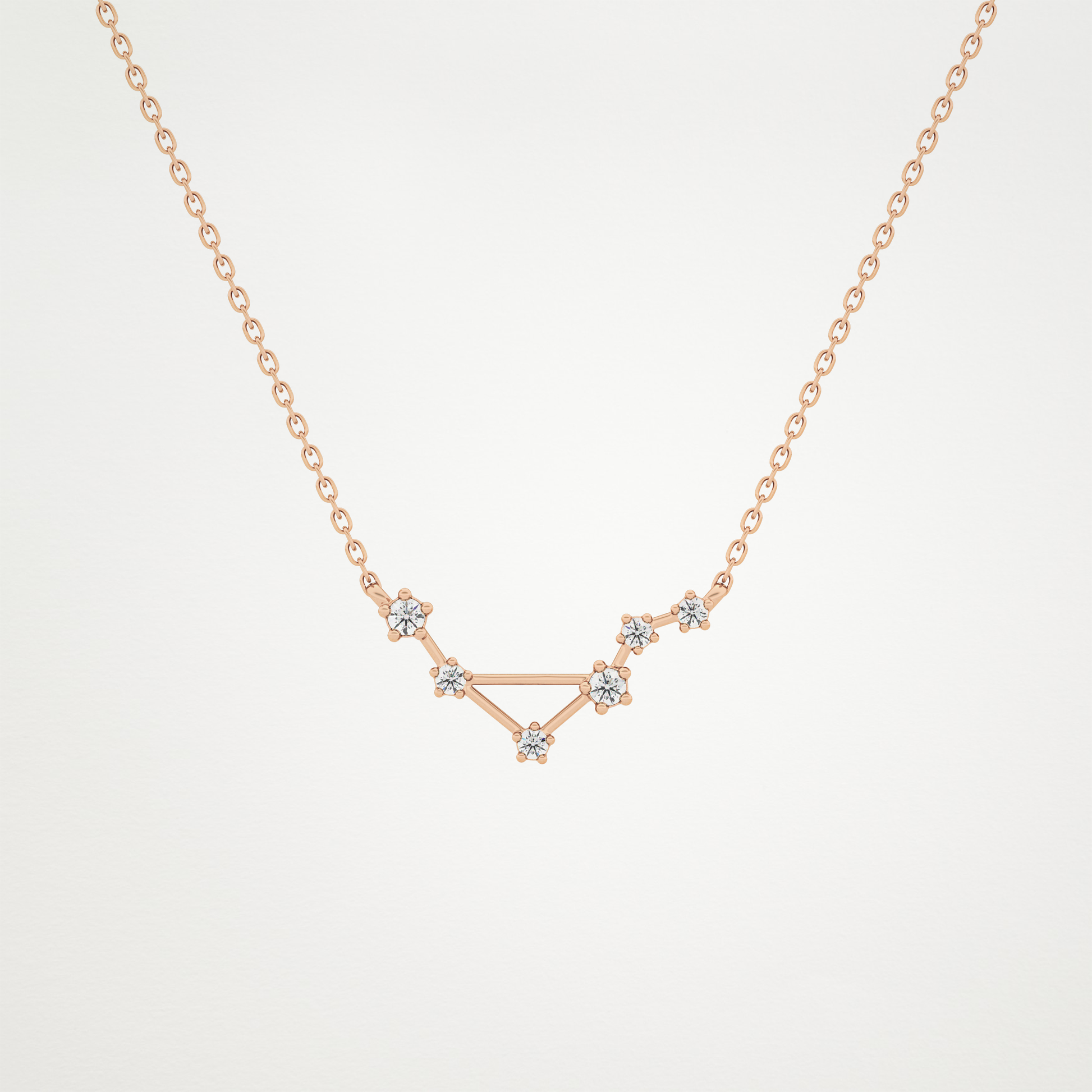0.78 CT Moissanite Random Necklace in 14K or 18K Solid Gold – DEF Color, VVS Clarity