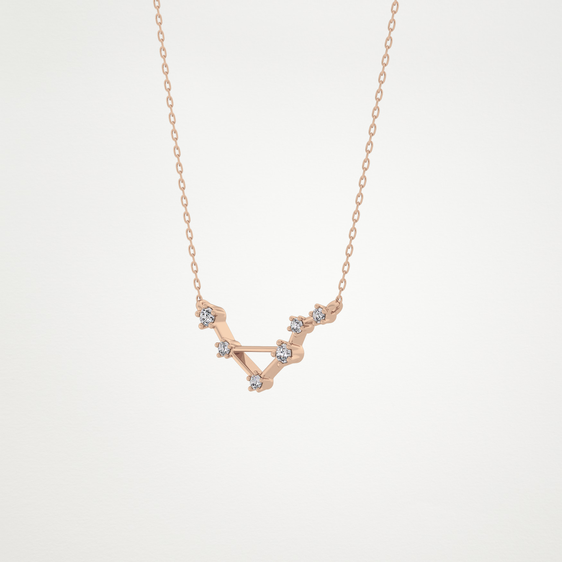 0.78 CT Moissanite Random Necklace in 14K or 18K Solid Gold – DEF Color, VVS Clarity
