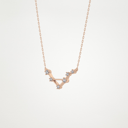 0.78 CT Moissanite Random Necklace in 14K or 18K Solid Gold – DEF Color, VVS Clarity