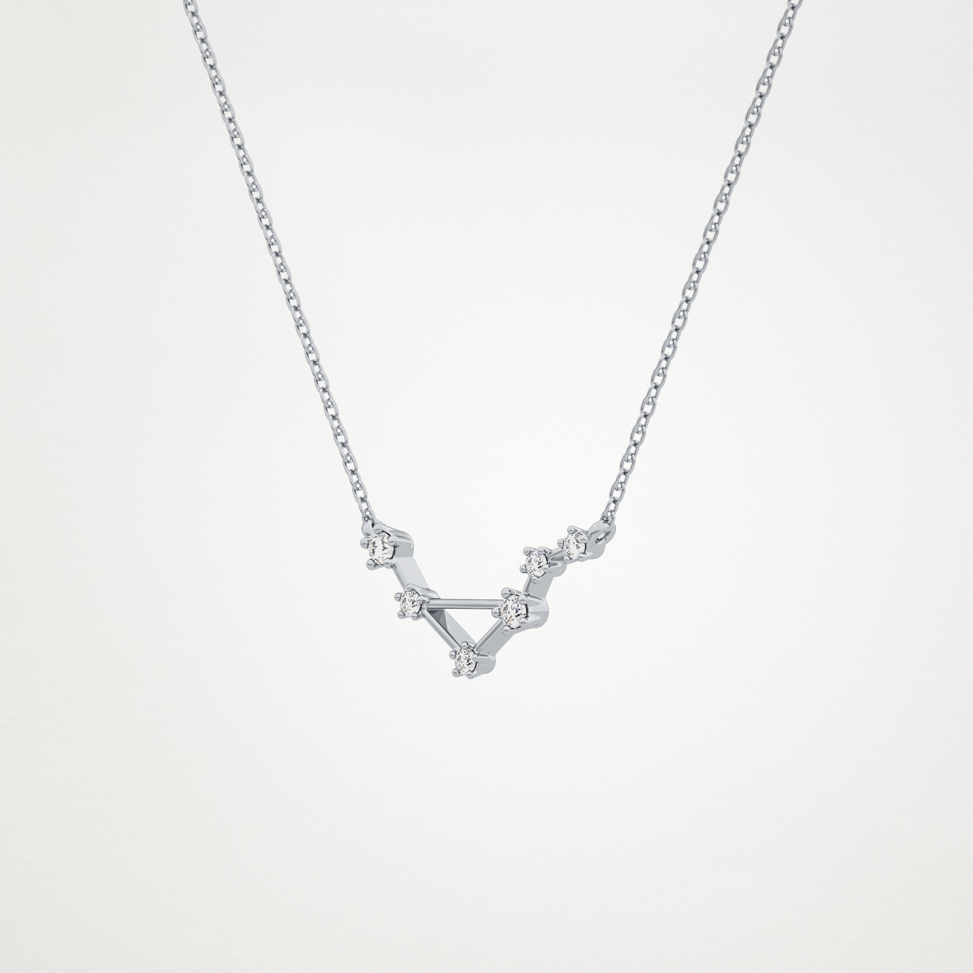 0.78 CT Moissanite Random Necklace in 14K or 18K Solid Gold – DEF Color, VVS Clarity