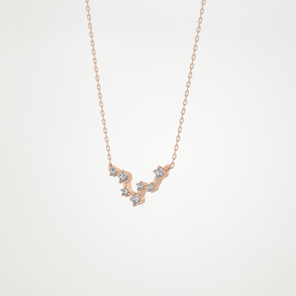 0.103 CT Moissanite Random Necklace in 14K or 18K Solid Gold – DEF Color, VVS Clarity