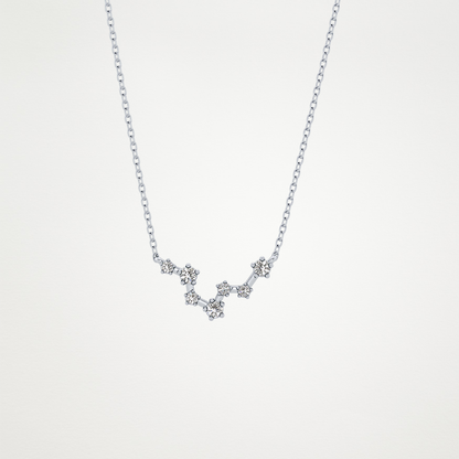 0.103 CT Moissanite Random Necklace in 14K or 18K Solid Gold – DEF Color, VVS Clarity