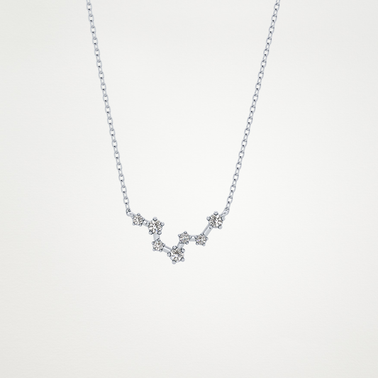 0.103 CT Moissanite Random Necklace in 14K or 18K Solid Gold – DEF Color, VVS Clarity