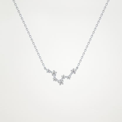 0.103 CT Moissanite Random Necklace in 14K or 18K Solid Gold – DEF Color, VVS Clarity