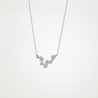 0.103 CT Moissanite Random Necklace in 14K or 18K Solid Gold – DEF Color, VVS Clarity
