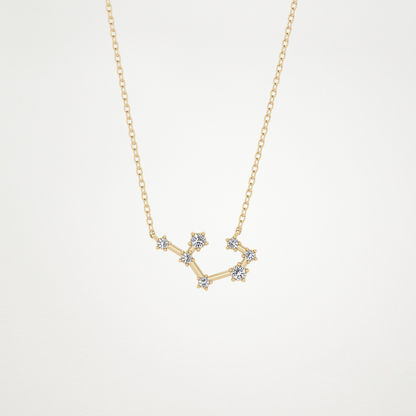0.111 CT Moissanite Random Necklace in 14K or 18K Solid Gold – DEF Color, VVS Clarity