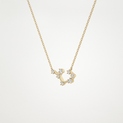 0.111 CT Moissanite Random Necklace in 14K or 18K Solid Gold – DEF Color, VVS Clarity