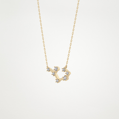 0.111 CT Moissanite Random Necklace in 14K or 18K Solid Gold – DEF Color, VVS Clarity