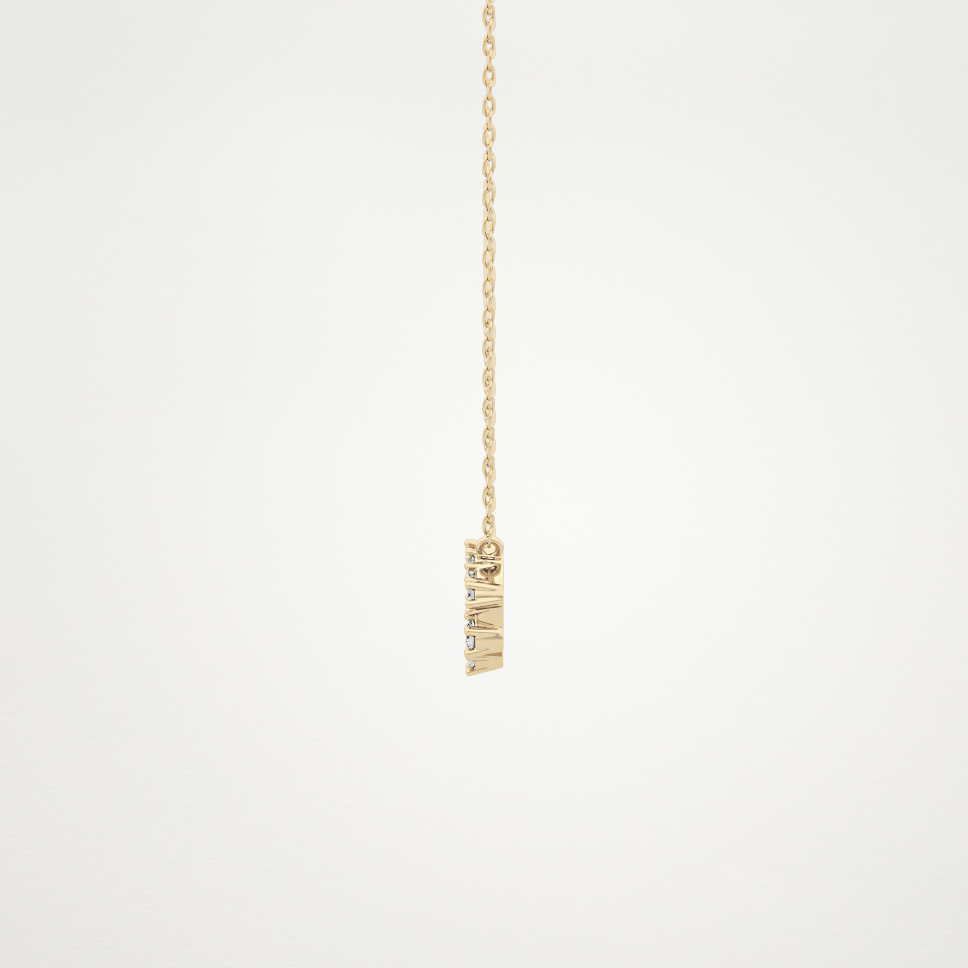 0.111 CT Moissanite Random Necklace in 14K or 18K Solid Gold – DEF Color, VVS Clarity
