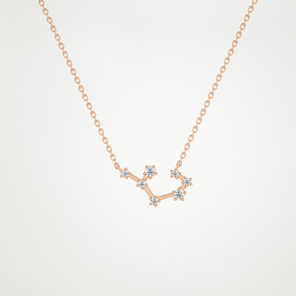 0.111 CT Moissanite Random Necklace in 14K or 18K Solid Gold – DEF Color, VVS Clarity