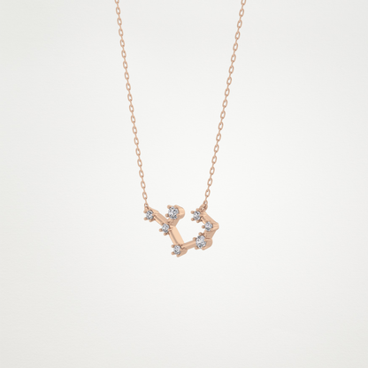 0.111 CT Moissanite Random Necklace in 14K or 18K Solid Gold – DEF Color, VVS Clarity